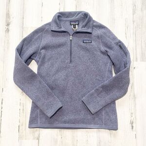 Patagonia Better Sweater Quarter-Zip Pullover Women's Purple Sz S